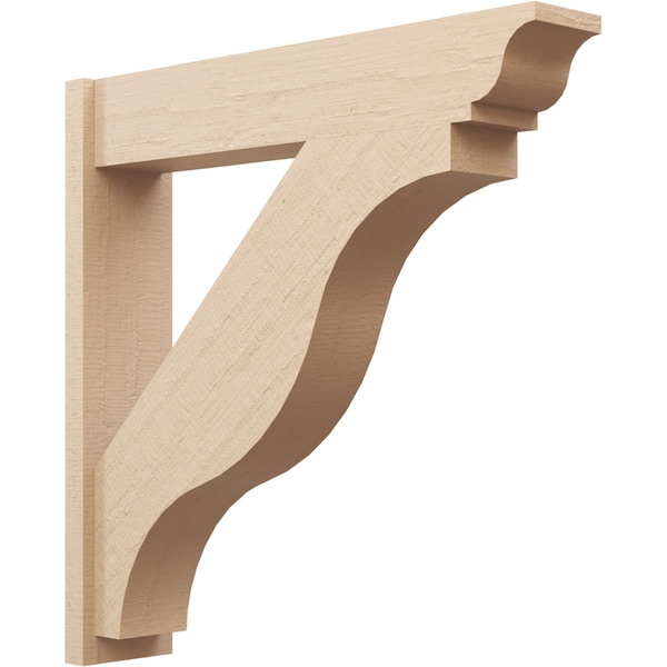 Ekena Millwork 8-in W x 40-in D x 40-in H Funston Trad Rough Cedar Woodgrain TimberThane Outlooker, Primed Tan OUTUR080X40X40FST04RCPR - main
